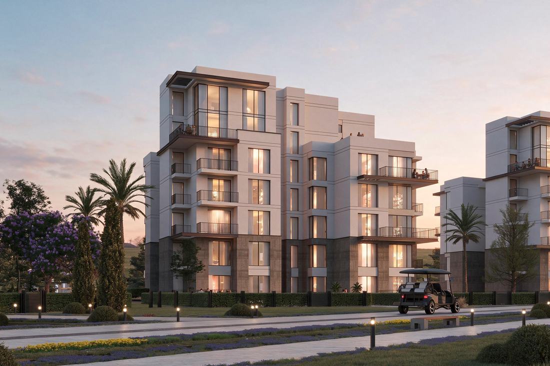 Four-bedroom residences among jacaranda-lined streets