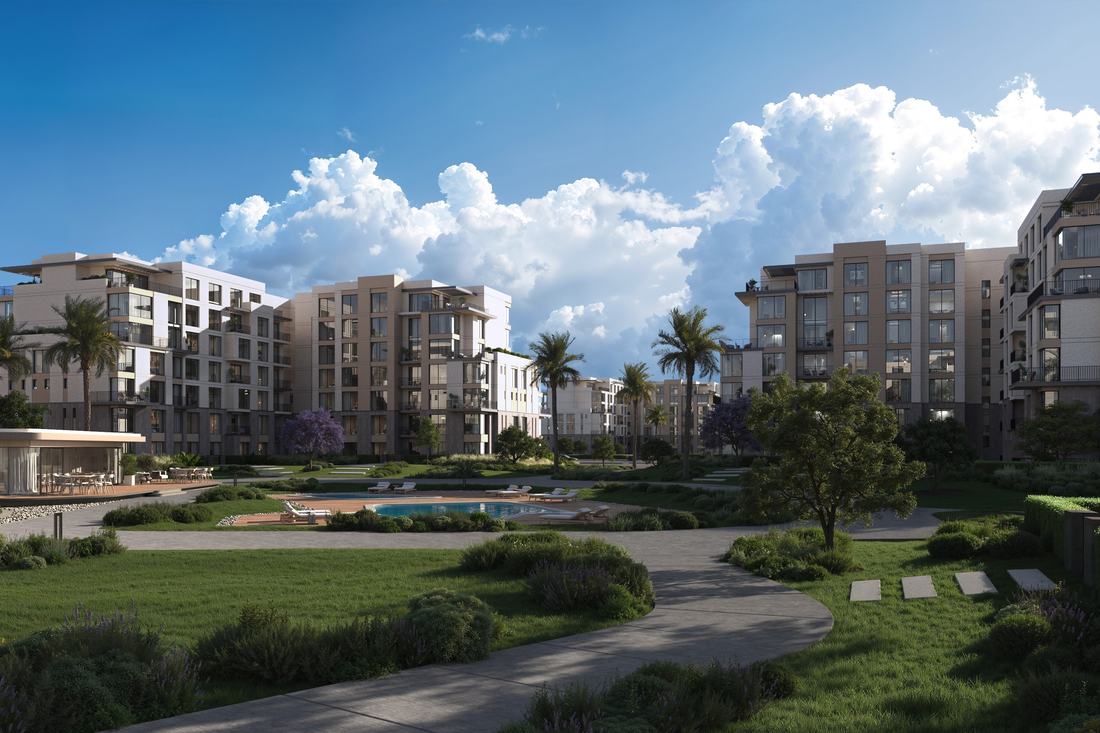 Garden villa opening directly onto landscaped parkland